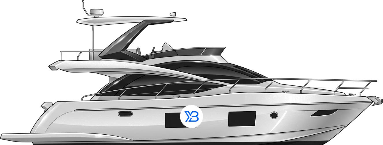 Astondoa 52 Flybridge Gen 1 illustration