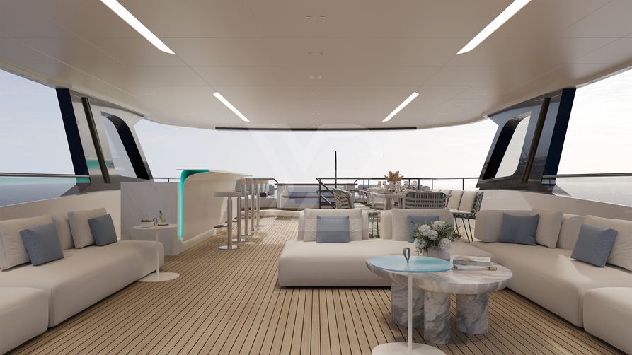 Bering 110/01 yacht interior 4
