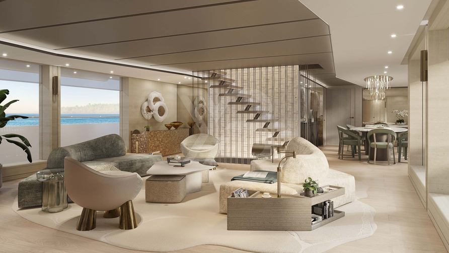 Project Secret yacht interior 8