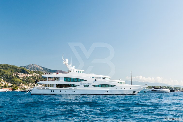 Queen Mavia yacht exterior 2