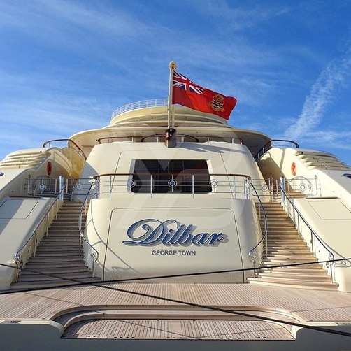 Dilbar yacht exterior 6