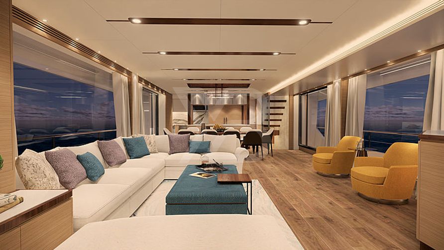 One More Time yacht interior 20