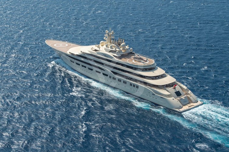 Dilbar yacht exterior 11