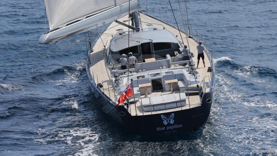 Blue Papillon yacht exterior 4