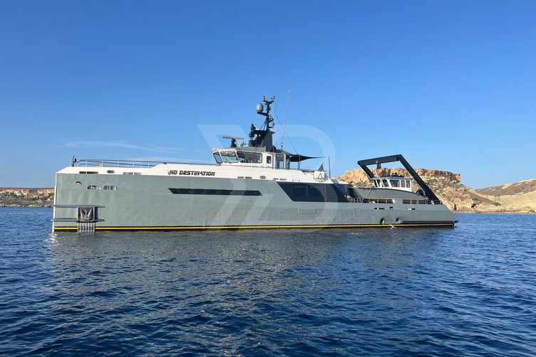 No Destination yacht exterior 2