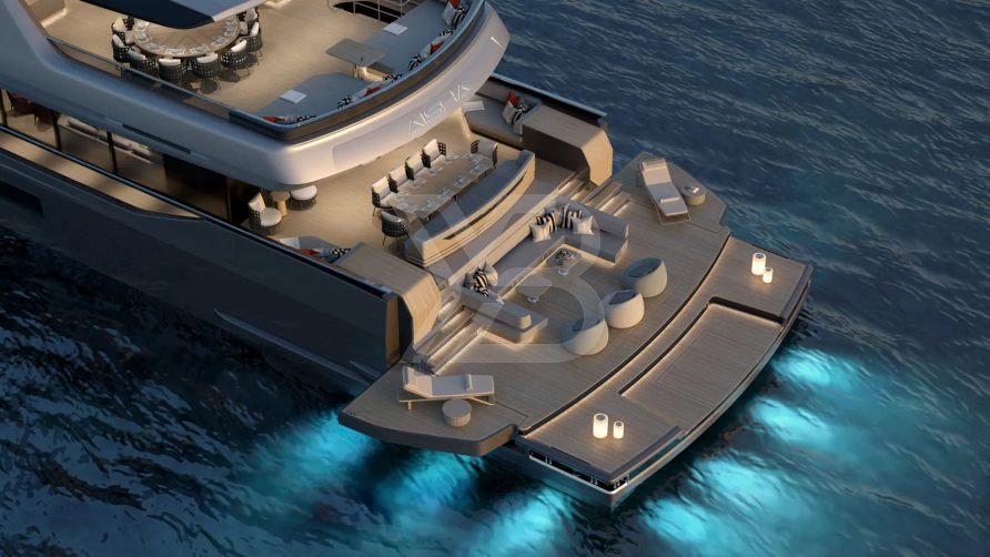Aisha yacht exterior 4