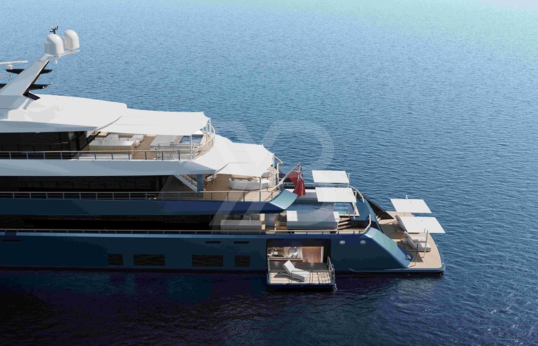 Les Cinq yacht exterior 5