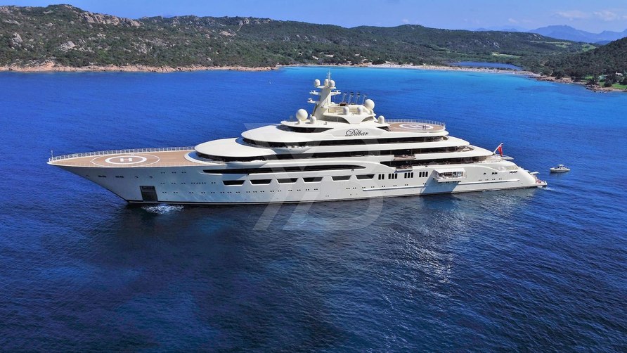 Dilbar yacht exterior 2