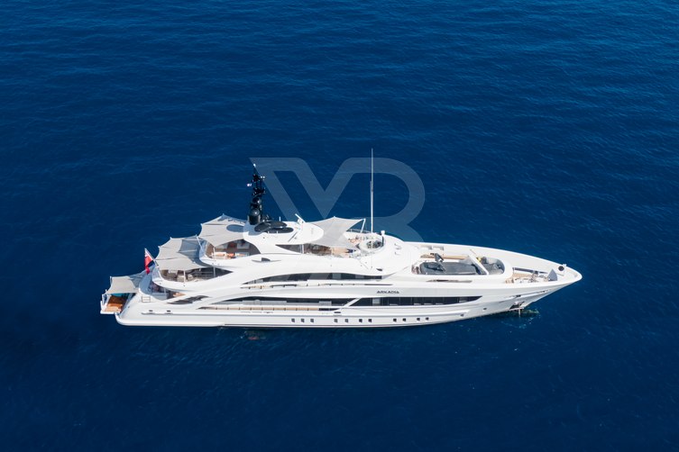 Arkadia yacht exterior 2