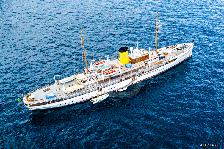 SS Delphine yacht exterior 4