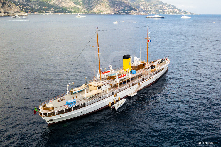 SS Delphine yacht exterior 2