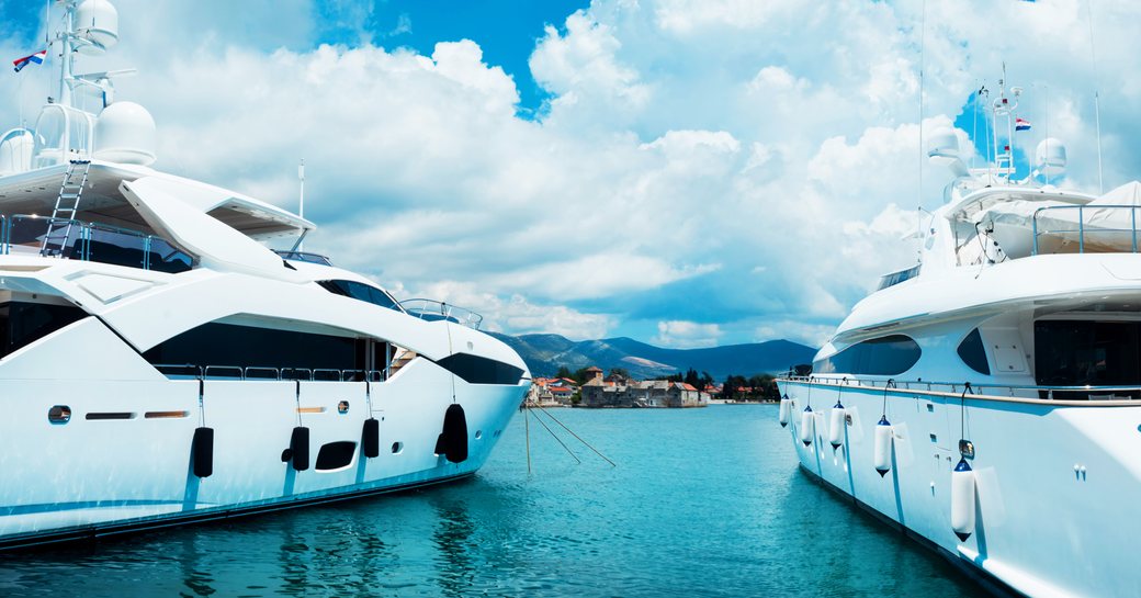 Beautiful, luxury yachts