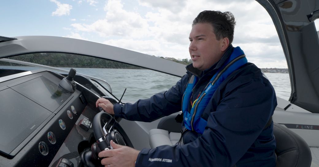 Fairline-F33-Jack-at-helm