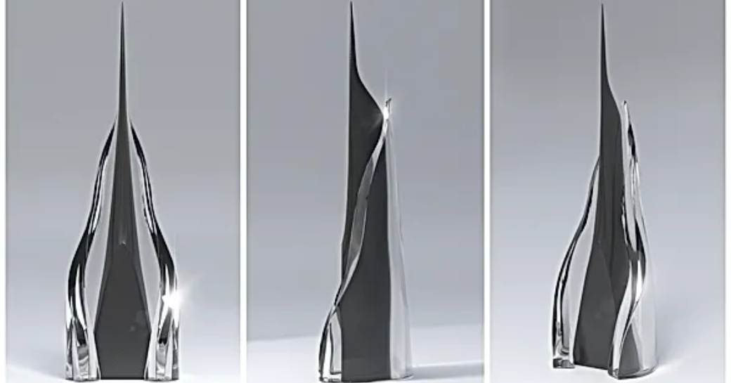 Close up views of the Bowsprit award at The Honours