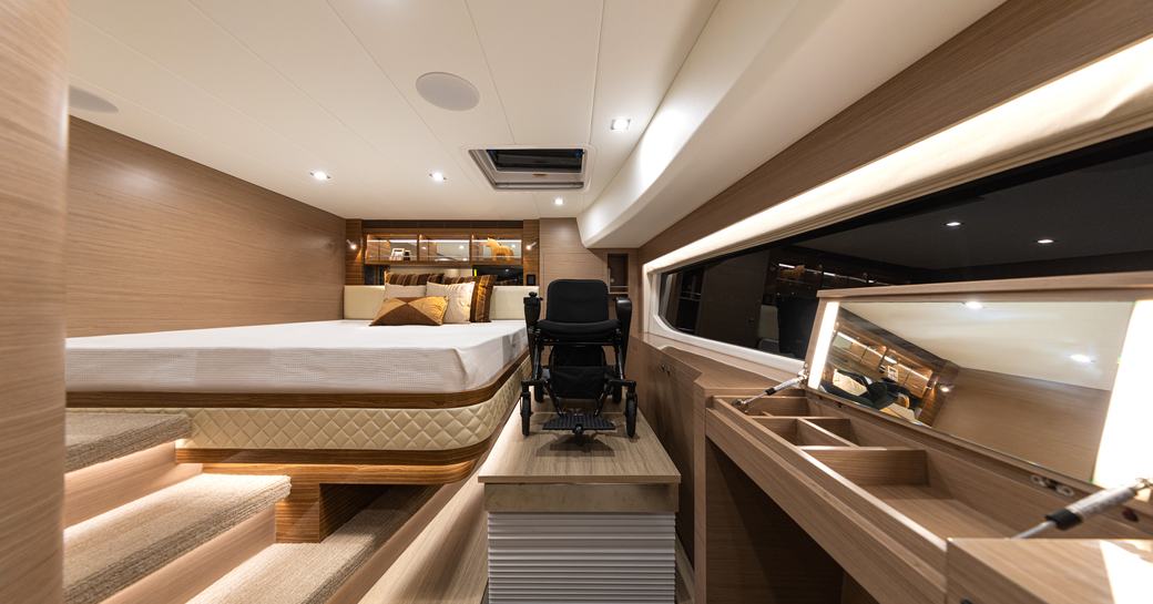 Horizon PC68A catamaran cabin with platform raised 