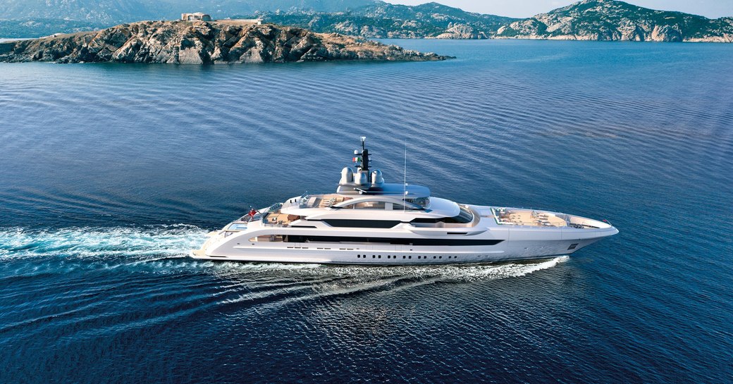 Heesen 70m superyacht 7000 Aluminium cruising underway