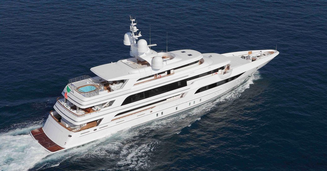 Moca superyacht on water