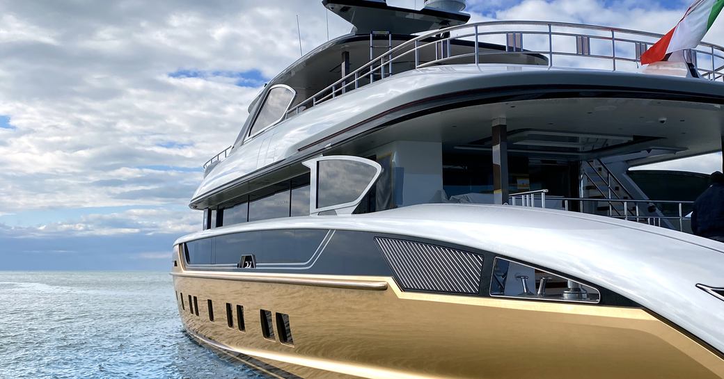 Superyacht STEFANIA on water