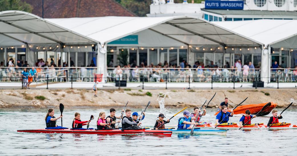 Watersports activity at Mayflower Park during the Southampton International Boat Show