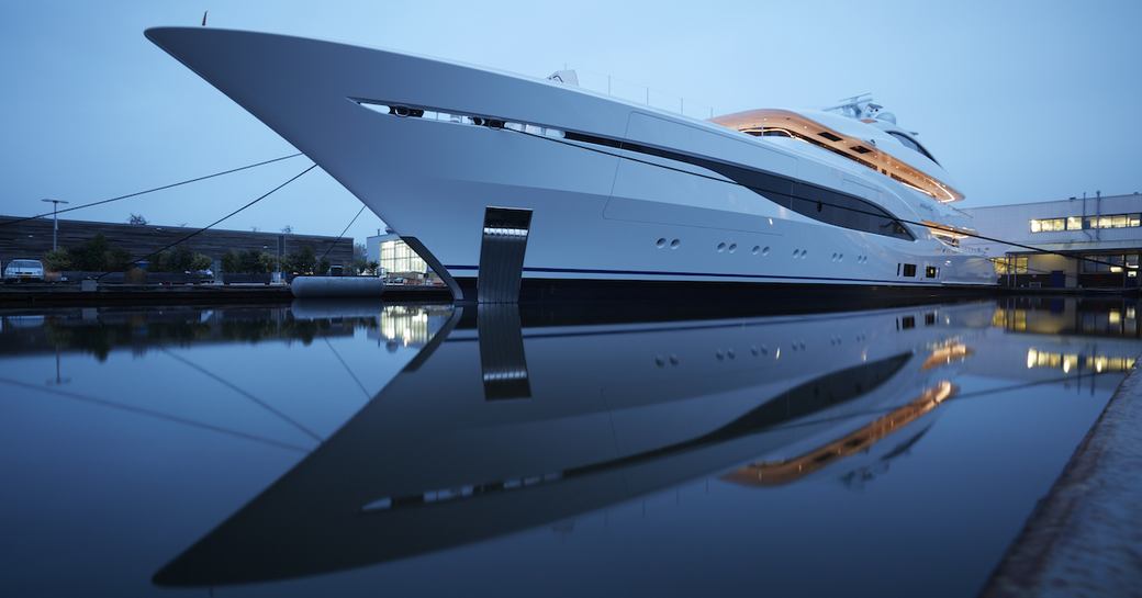 motor yacht Arrow in dock