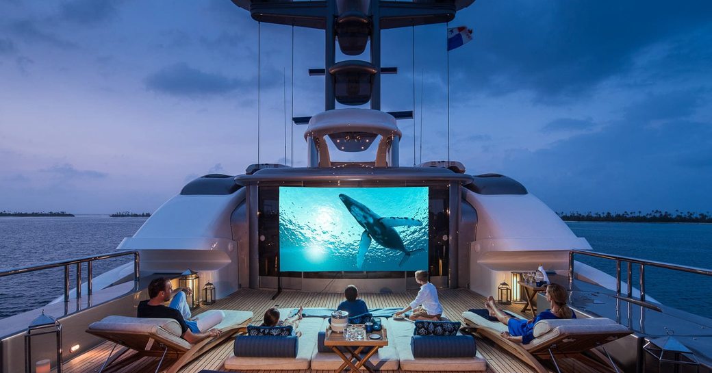 deck cinema onboard superyacht