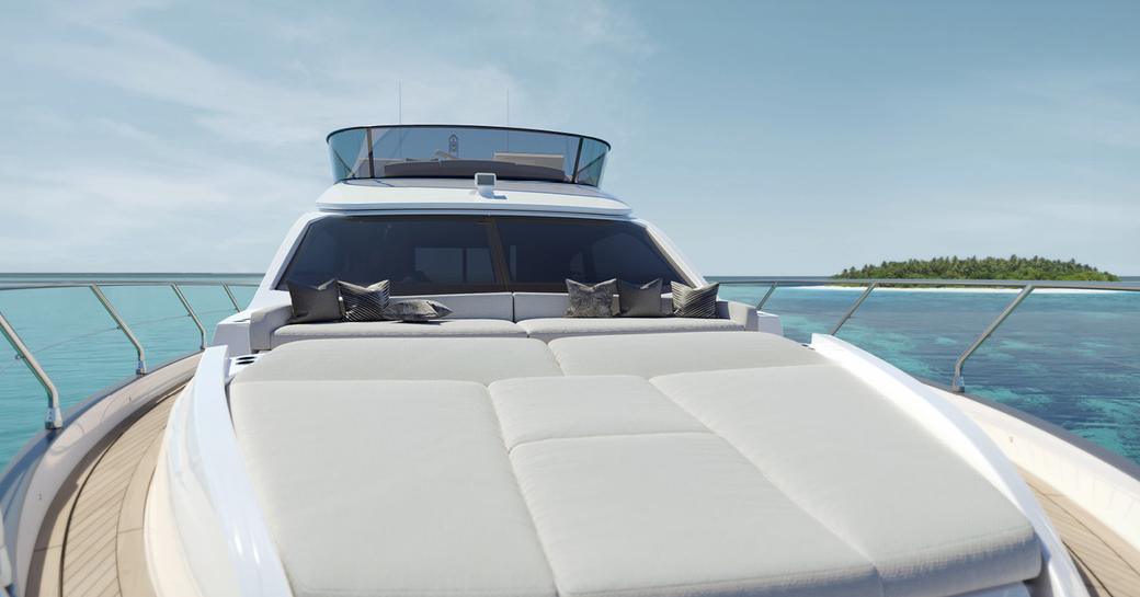 Large sunpad on Azimut 53