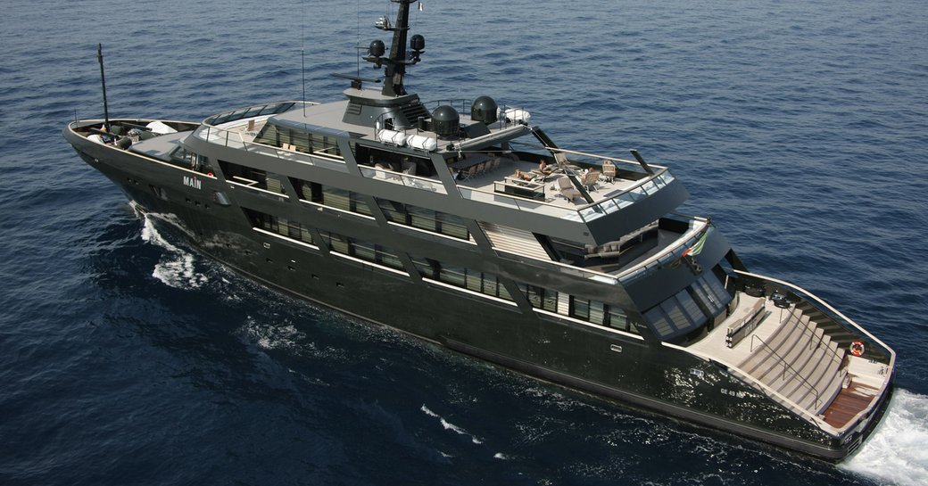 Superyacht MAIN on water