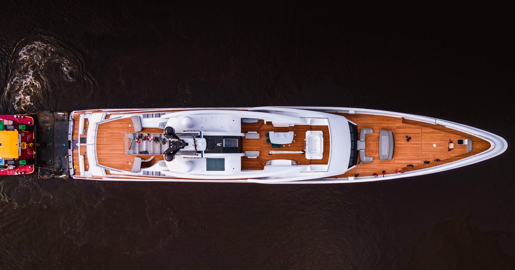 Superyacht VANISH viewed from above