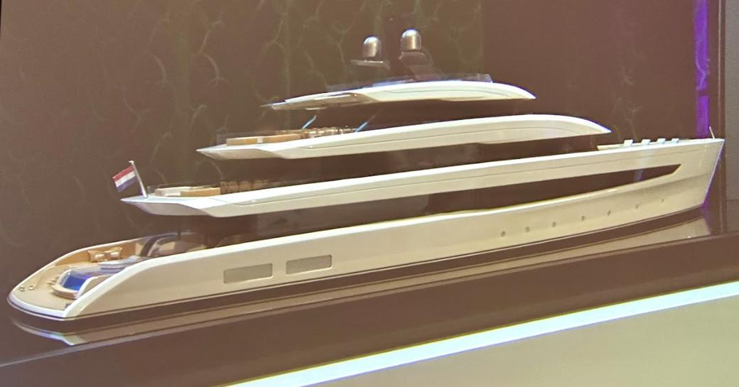 Render of Project Monte Carlo at Monaco Yacht Show press conference