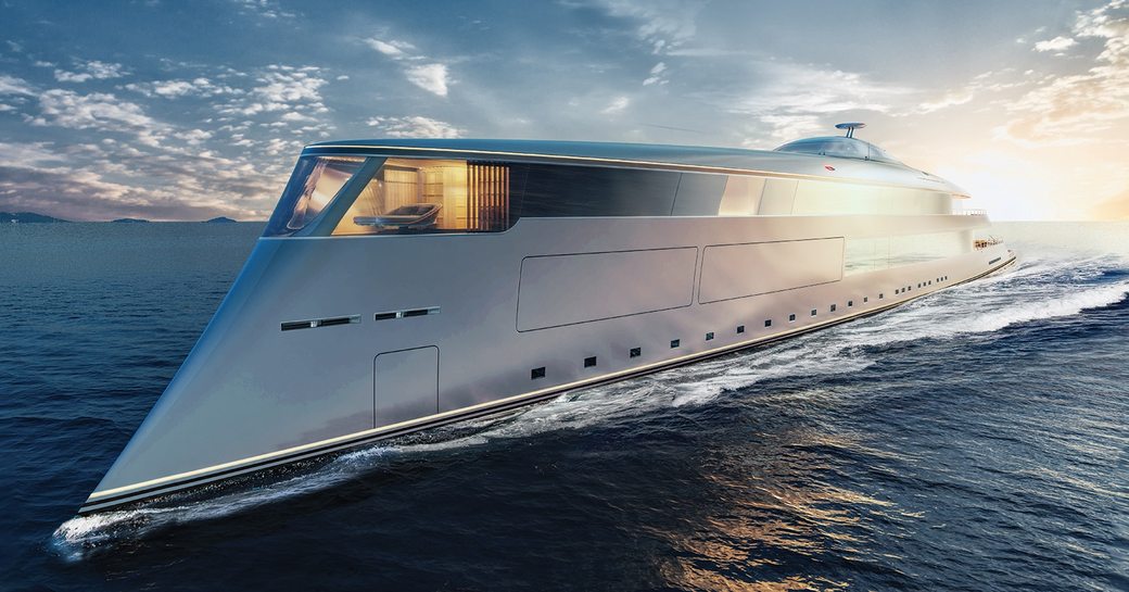 AQUA yacht concept on water