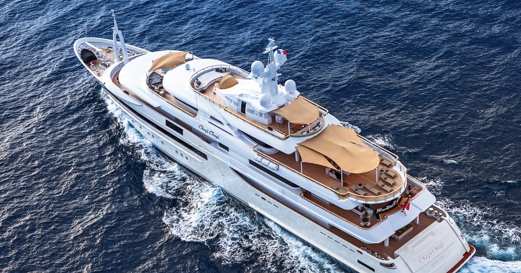 Chopi Chopi superyacht on water