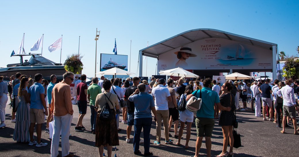 Crowds at Cannes Yachting Festival