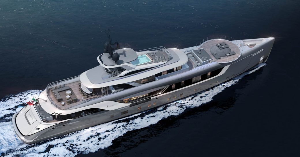 Superyacht GECO on the water