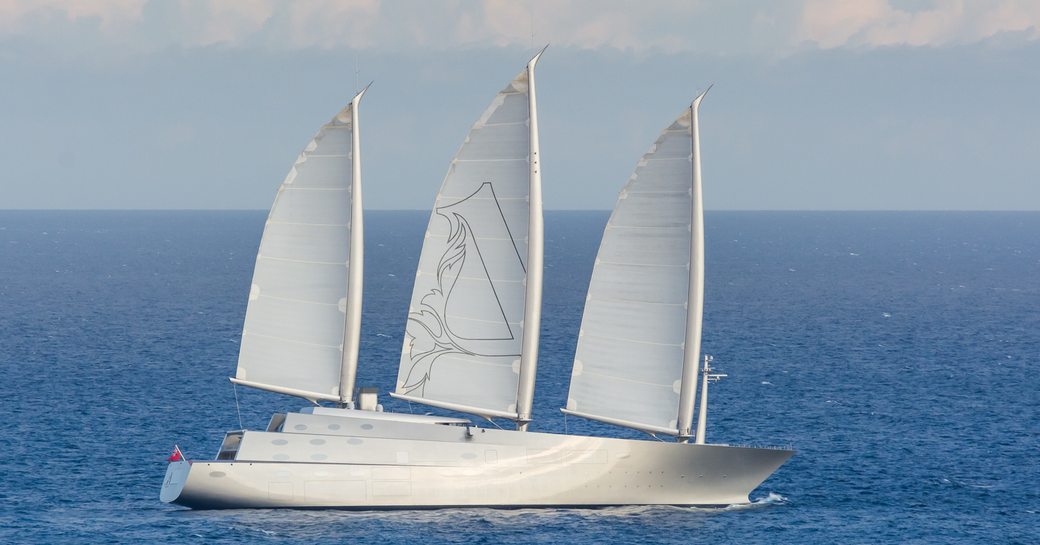 Sailing Yacht A on water