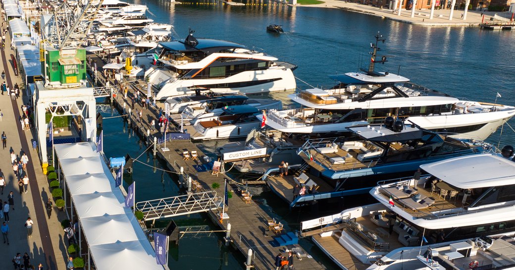 boats for sale at Venice Boat Show