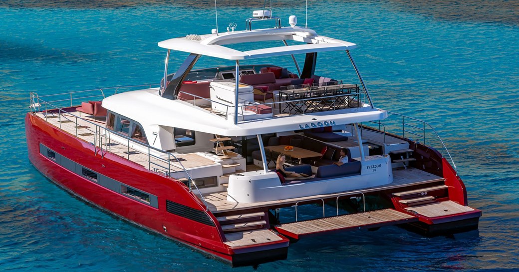 Lagoon Sixty7 for charter and for sale at Cannes Yachting Festival