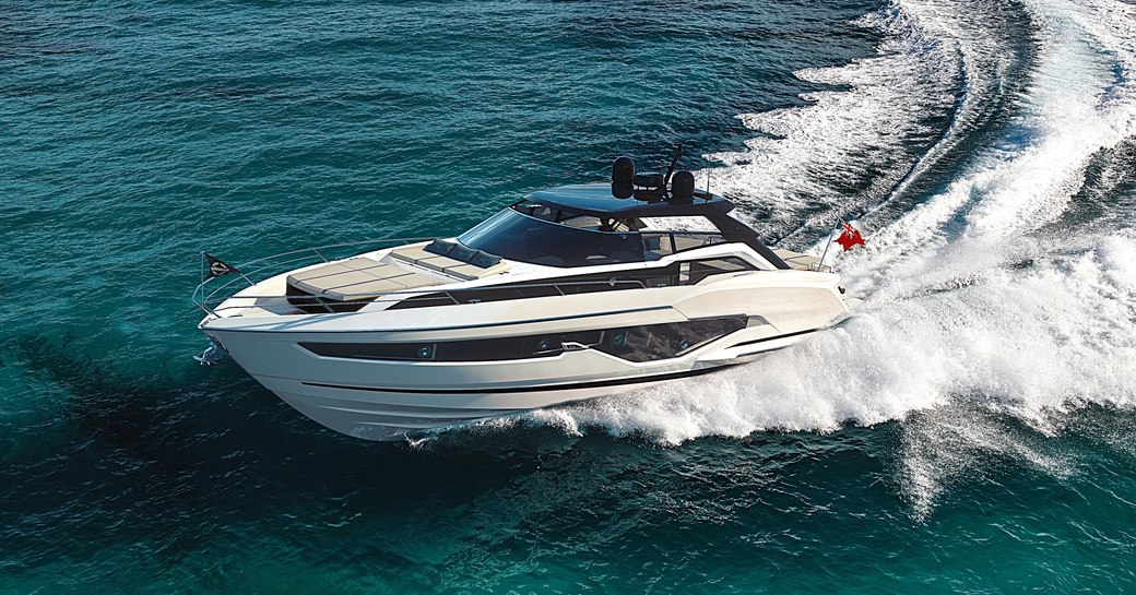 Sunseeker Superhawk 55 underway at sea