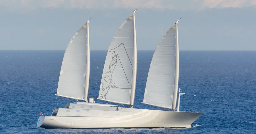 Sailing Yacht A on water