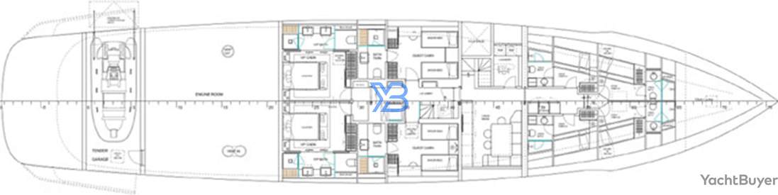 Lower Deck Columbus Atlantique 43MT/3