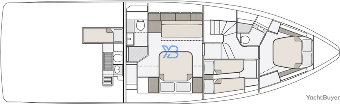 Lower Deck Azimut Seadeck 6