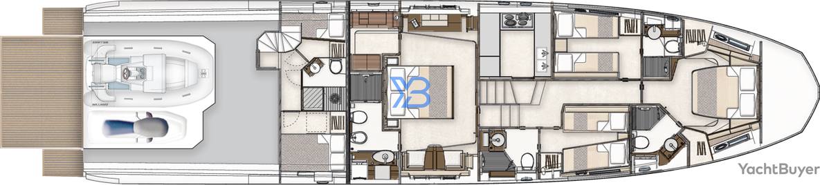 Lower Deck Azimut 77S