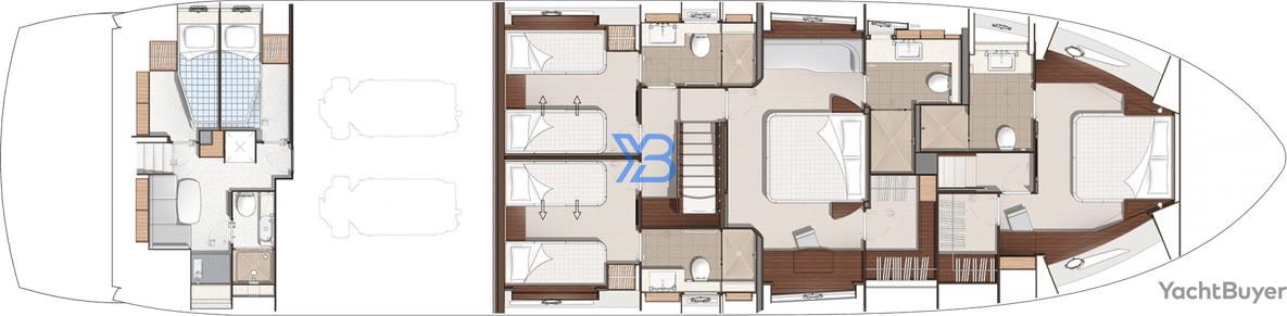 Lower Deck Sunseeker 86 Yacht