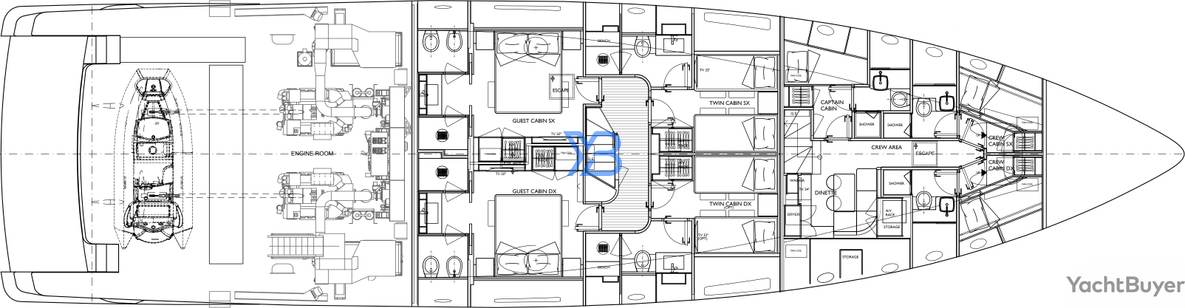Lower Deck Sanlorenzo SD96
