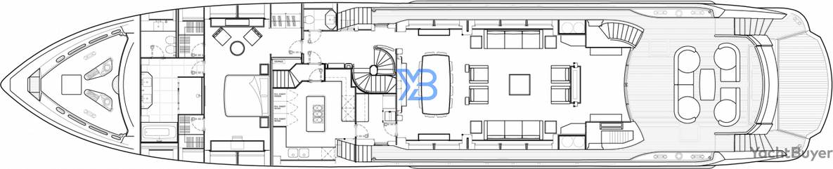 Main Deck Sunseeker 40 Metre Yacht