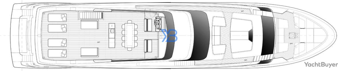 Flybridge Sanlorenzo SL120 Asymmetric