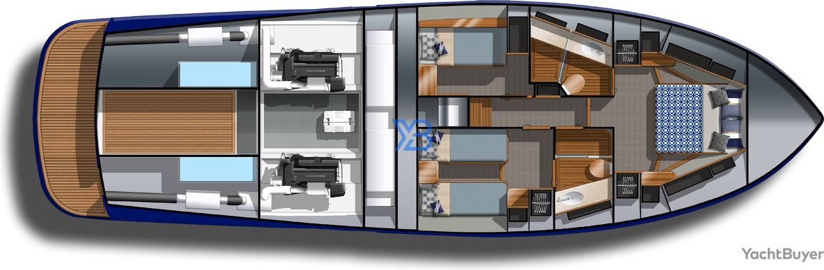 Lower Deck Grand Banks 54