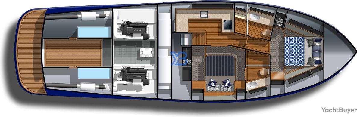 Lower Deck Grand Banks GB54 Flybridge