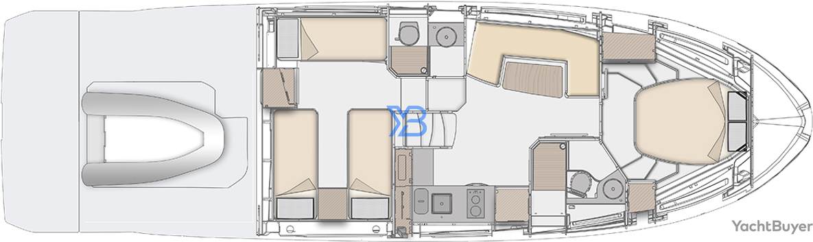 Lower Deck Azimut Atlantis 45