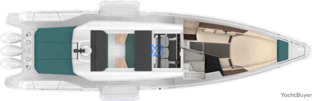 Lower Deck Axopar 45 XC Cross Cabin