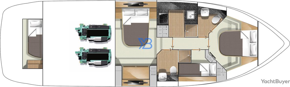 Lower Deck Fairline Phantom 48